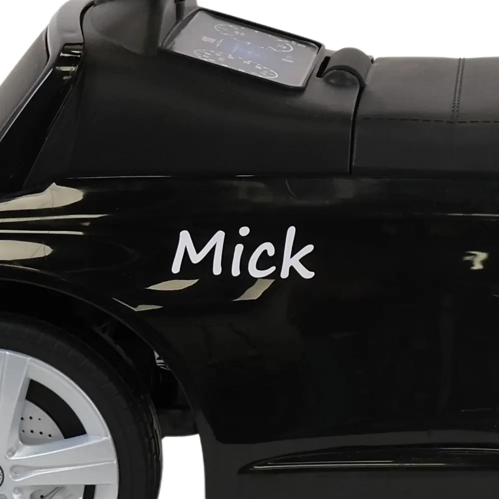  Stickerset wit (2x) met eigen naam Mercedes Benz C-klasse zwart