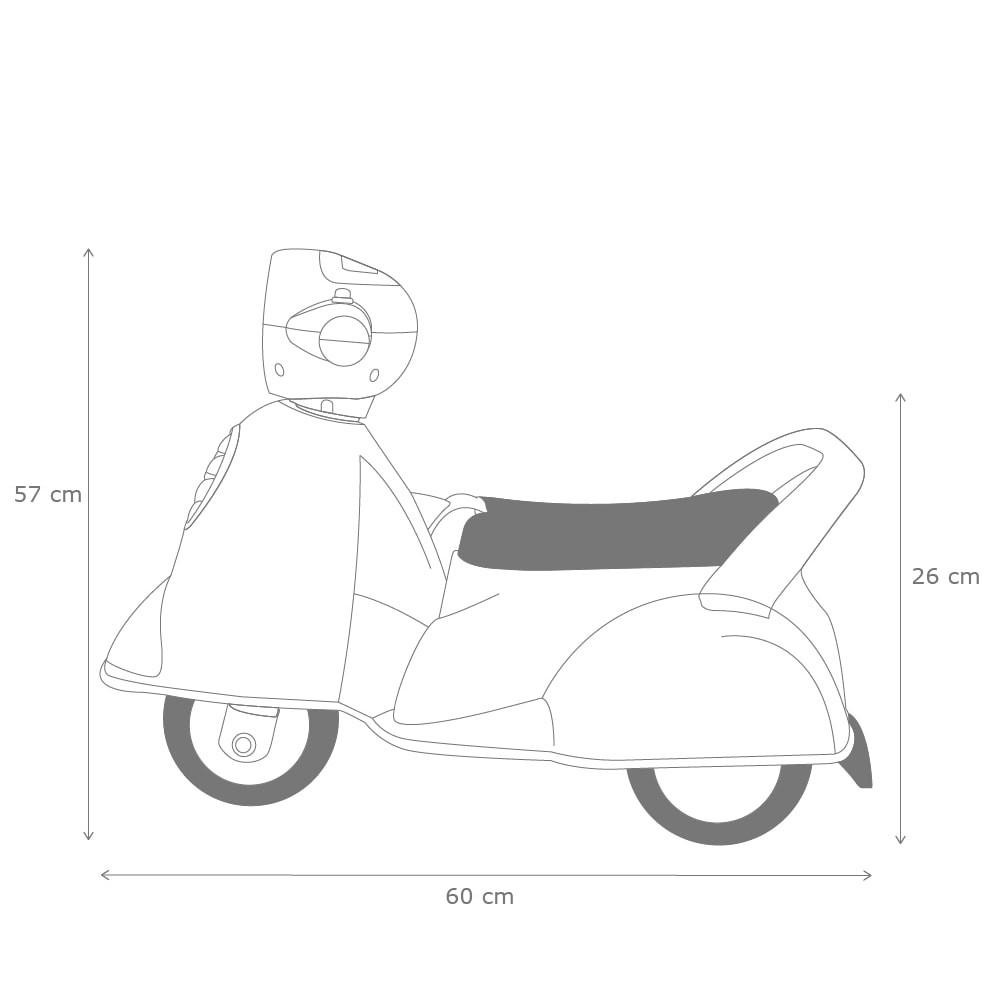 Het formaat van de scooter