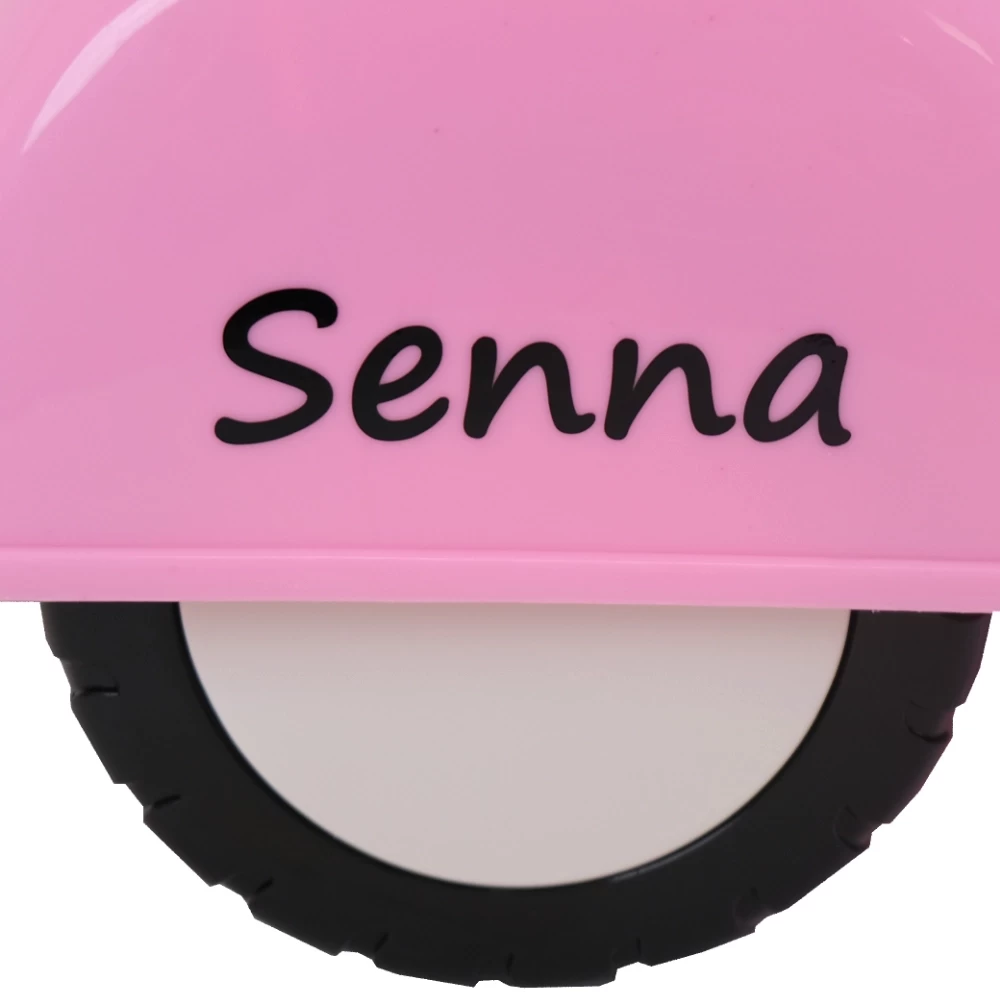  Stickerset zwart (2x) scooter roze