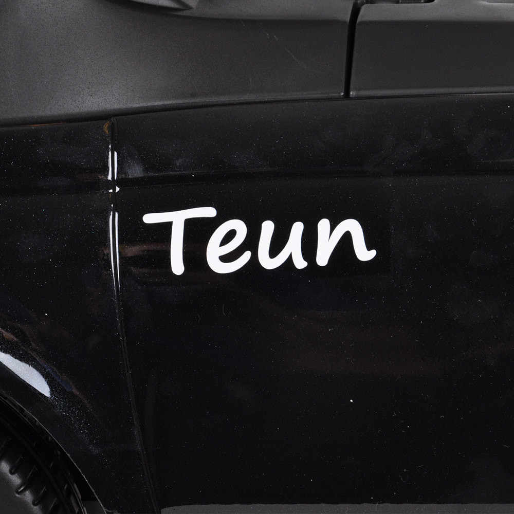  Stickerset (3x) met eigen naam WIT