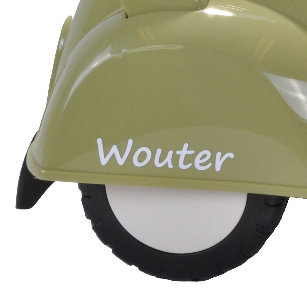  Stickerset wit (2x) scooter groen