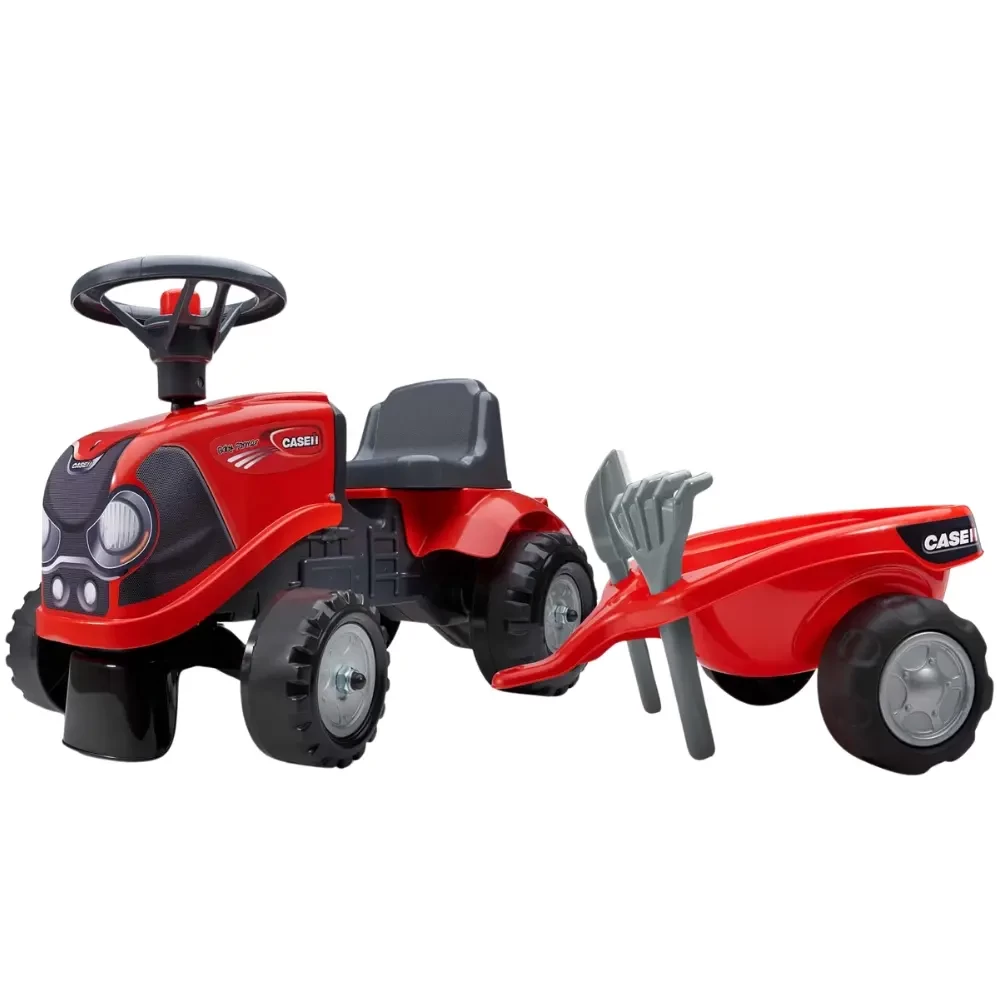  Case IH tractor met aanhanger