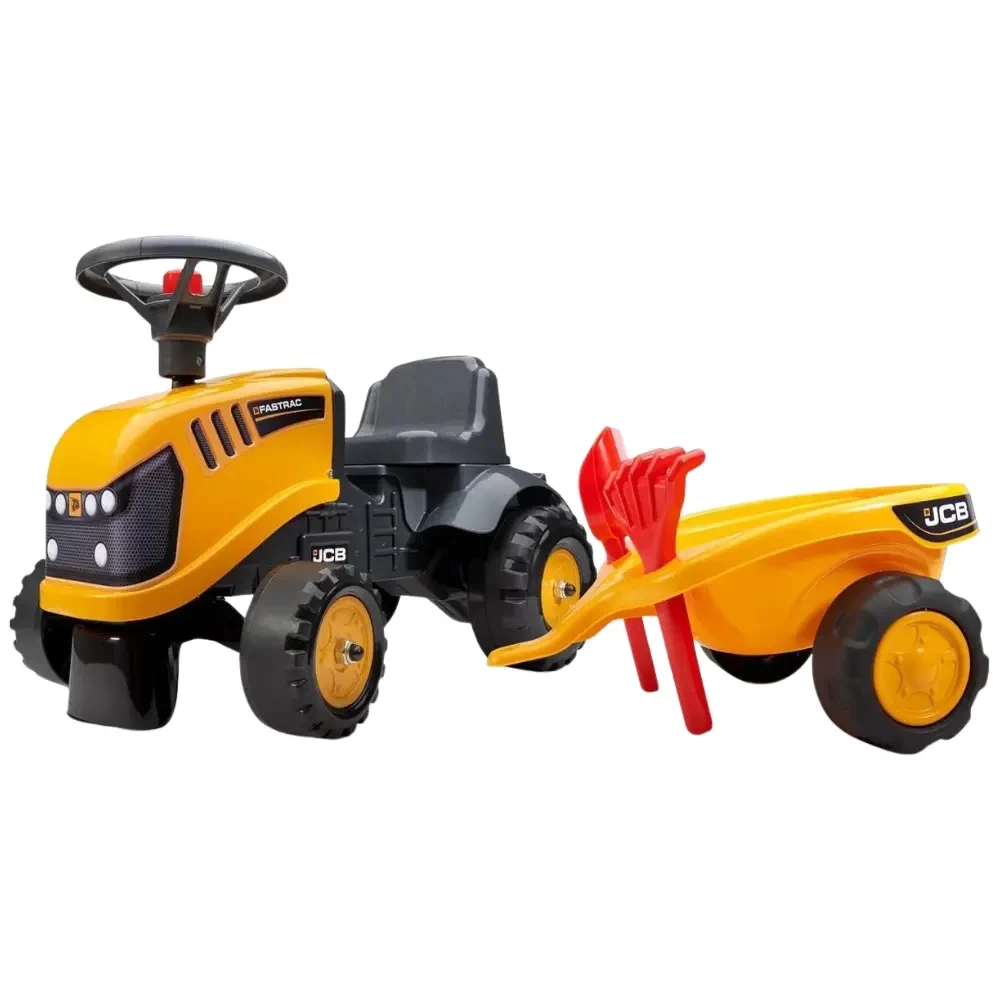  JCB tractor met aanhanger