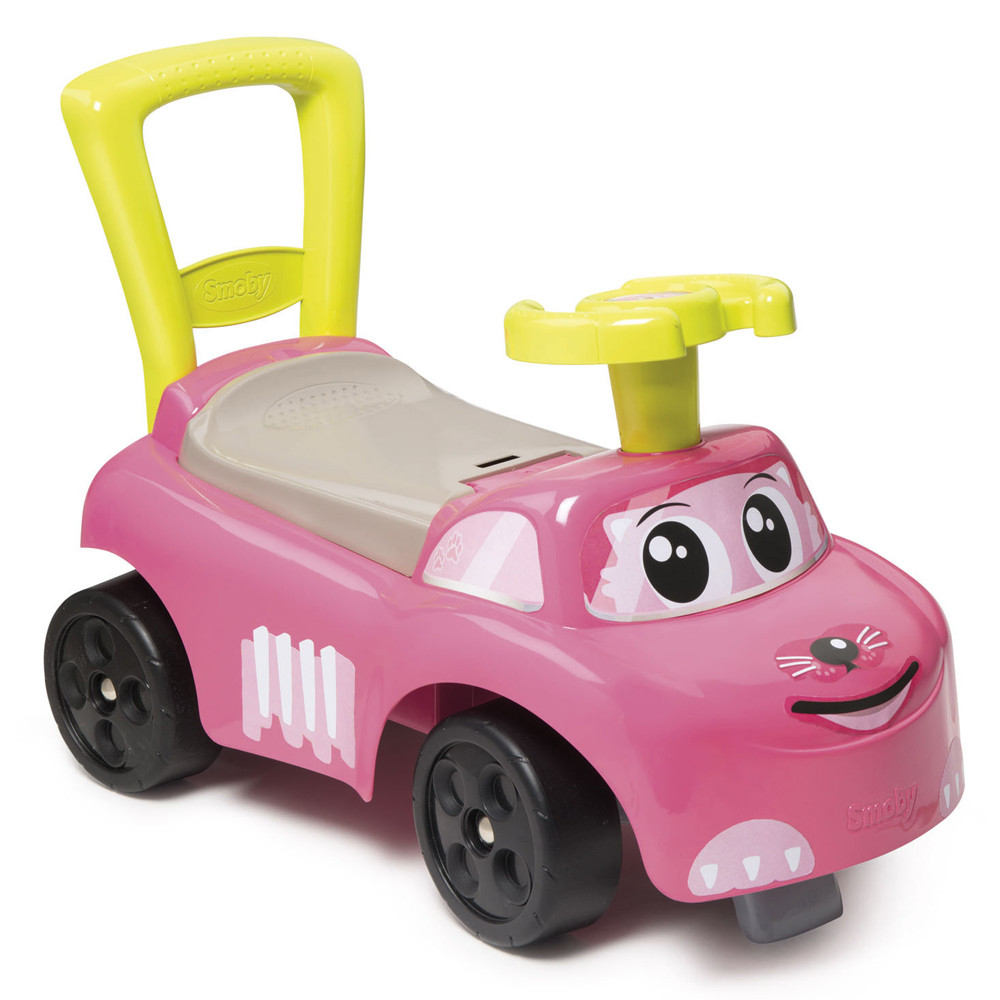 Ride-on roze loopauto van Smoby.